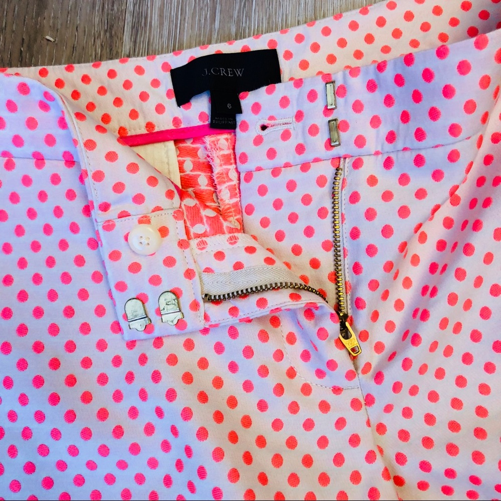 J. Crew Scallop Sides Polka Dot Shorts 6 - Picture 6 of 7